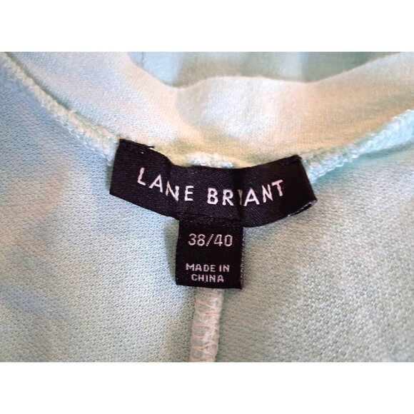 Lane Bryant womens blue ombre swing lounge midi dress plus size 38-40 rayon - Picture 5 of 5